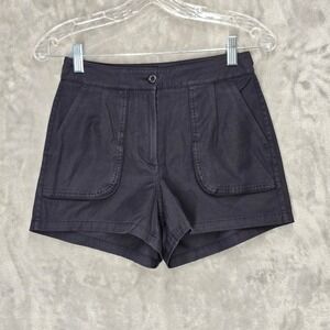 Lululemon This Instant Short Black High Rise Tech Canvas LW7ASCS Sz 4 Athleisure